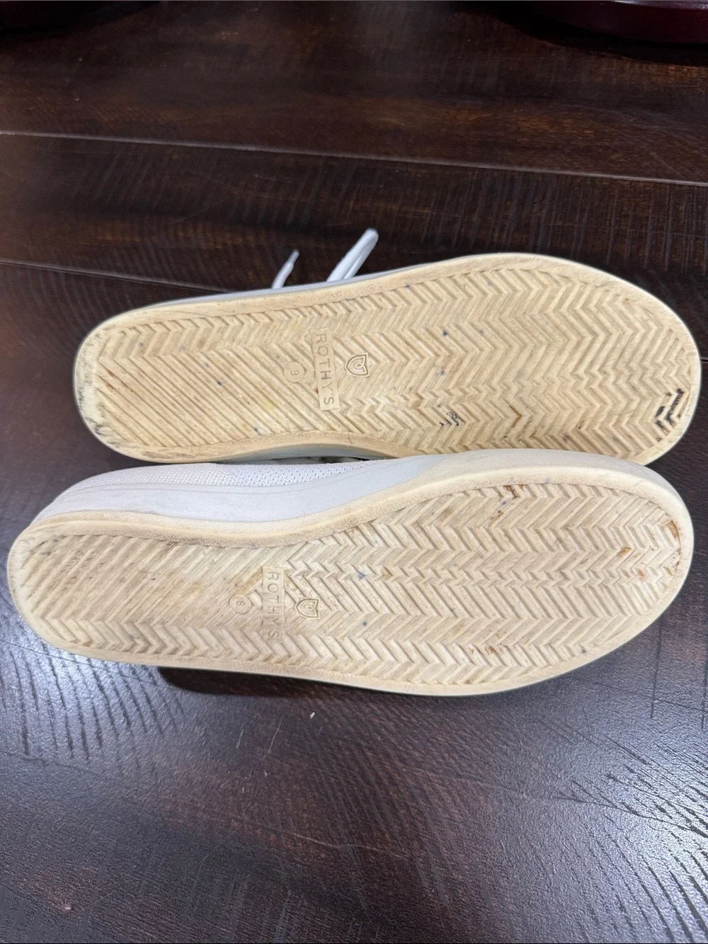 Rothy’s White Knit Lace-Up Women's Sneakers